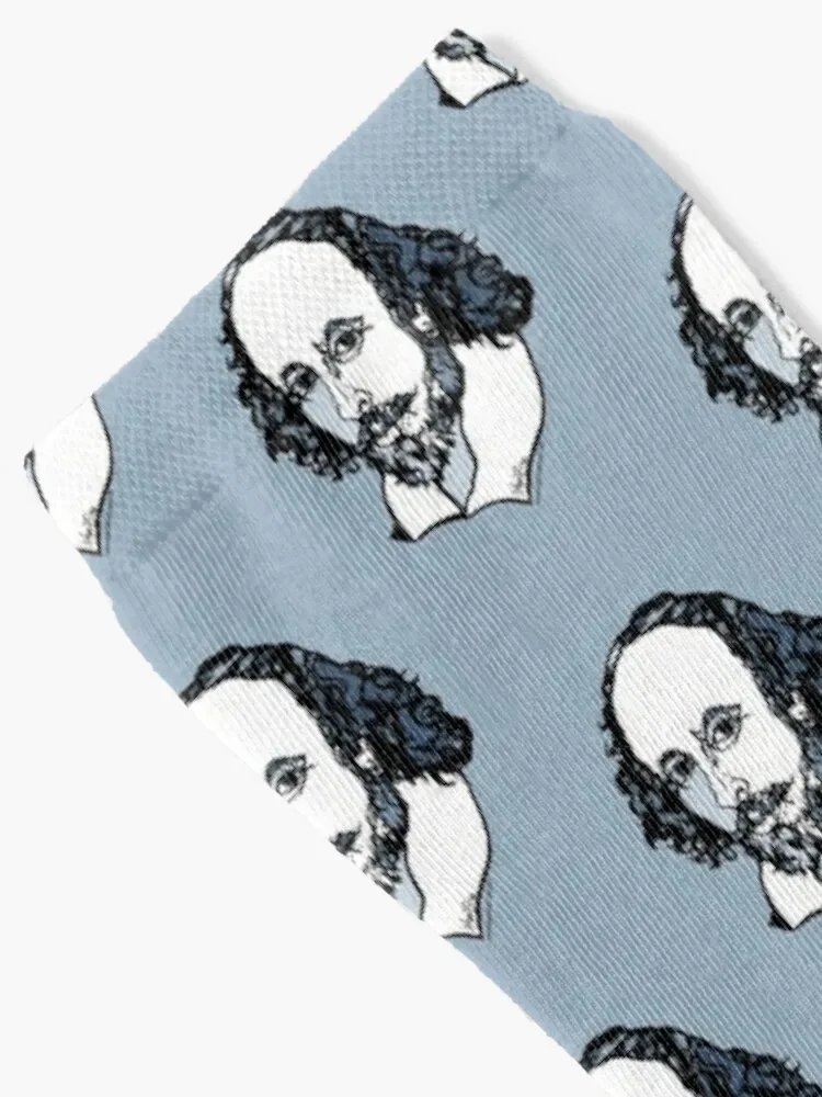 William Shakespeare : The Bard Socks luxury anime Sports Wholesale Men Socks Luxury Brand Women's