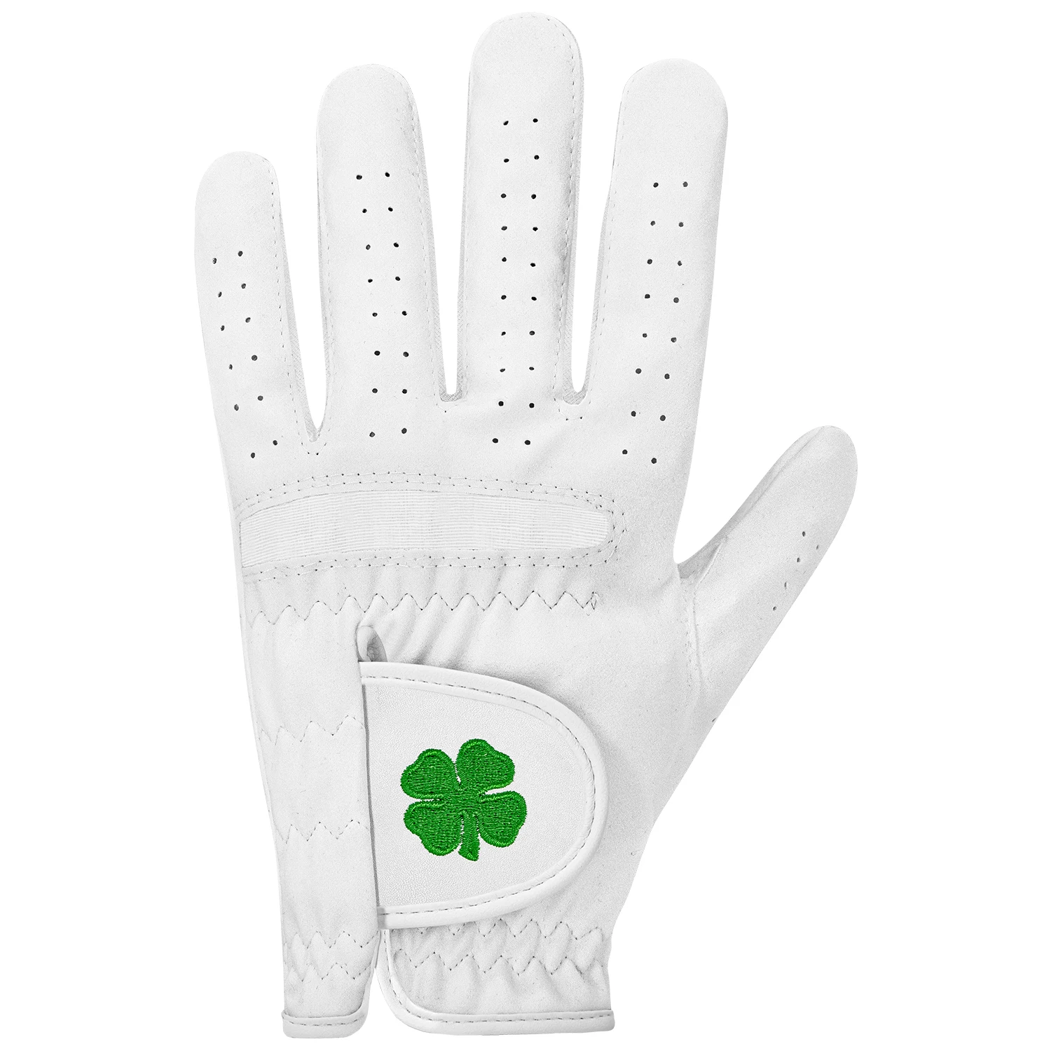1pc Women's Golf Glove – Made of Ultra-thin Fiber, Breathable and Durable, for Left Hand, with Four-Leaf Clover Embroidery