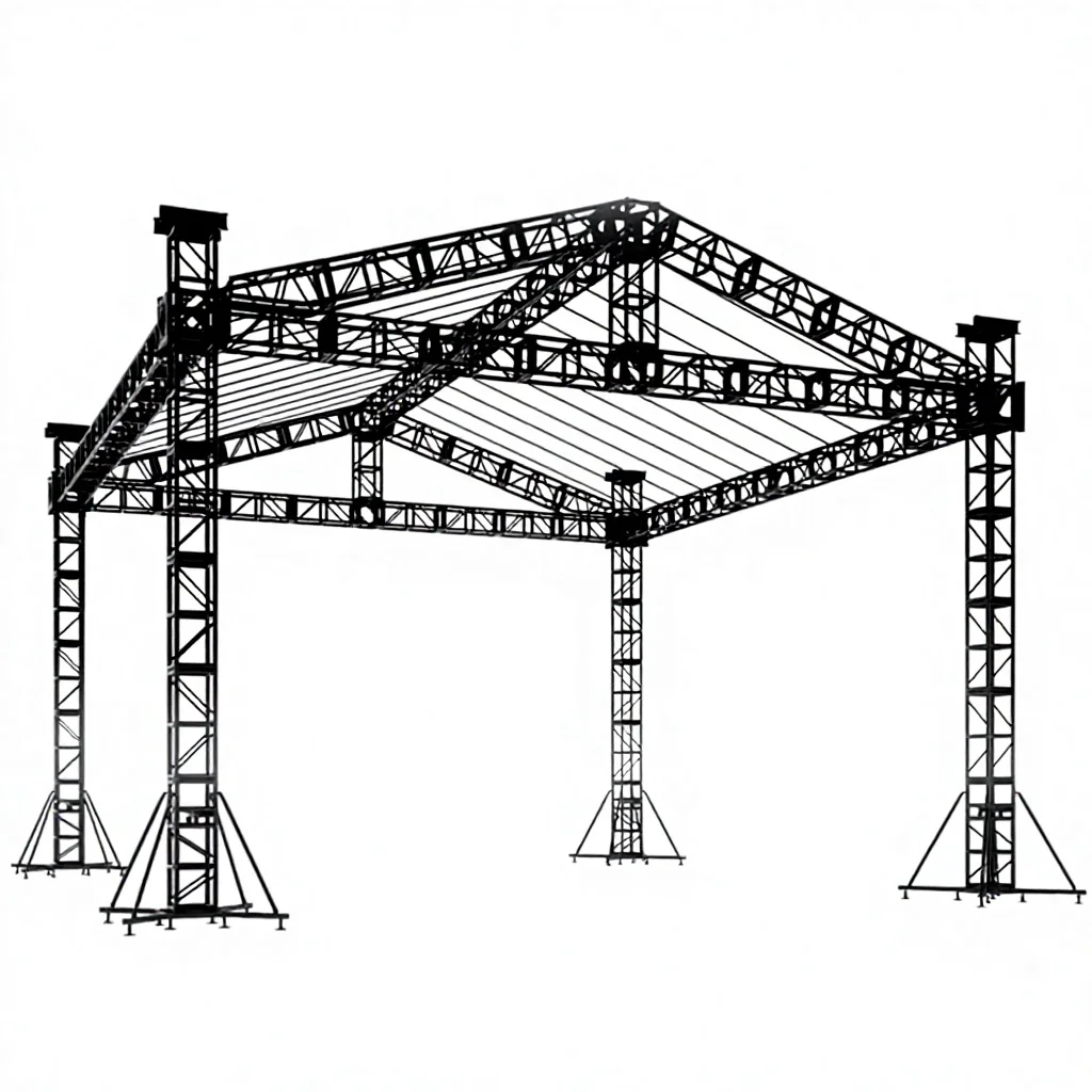 Aluminum Alloy Truss Display Modular Heavy  200kg Load Capacity with Quick Installation and Triangle/Square Shapes