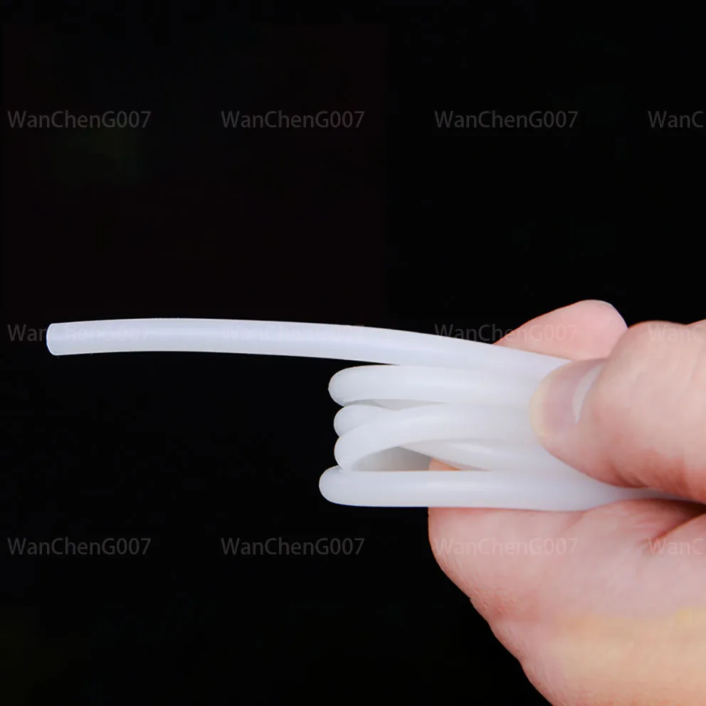 White Rubber Gasket Trim Seal Strips, Solid Silicone Cord, High Temperature, Waterproof, Dia 1-25mm