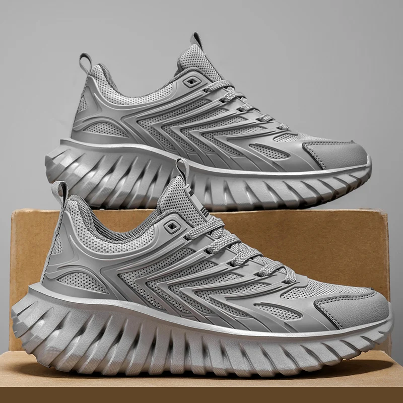 

YRZL Mens Lightweight Sneakers Breathable Comfortable Men Running Shoes New Non-Slip Durable Soft Casual Outdoor Sports Shoes