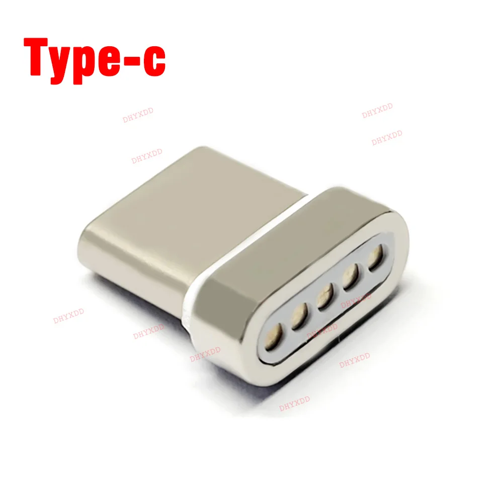 1-10pcs Magnetic Cable Plug Aluminium Magnetic Tips USB Type C Head Converter Adapter Charge Connector