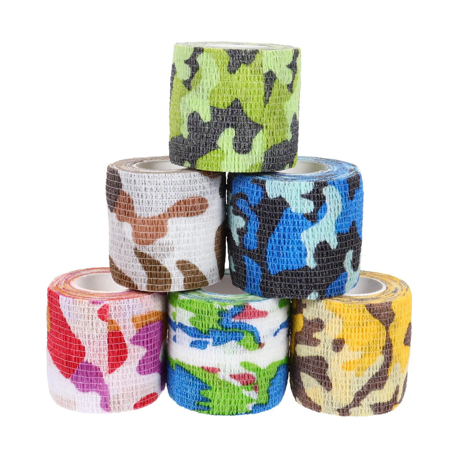 6Pcs Non-Woven Fabric Self Adhesive Bandages High Breathability Elastic Wrap Finger Ankle Sports Protective Supplies