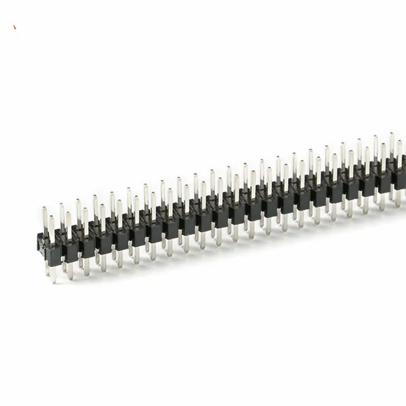 20PCS 2.0mm Pitch Single Row Pin Header Single/Double Row Straight Pin Header 1x40P 2x40P Female Header Socket Pin length 8.7mm