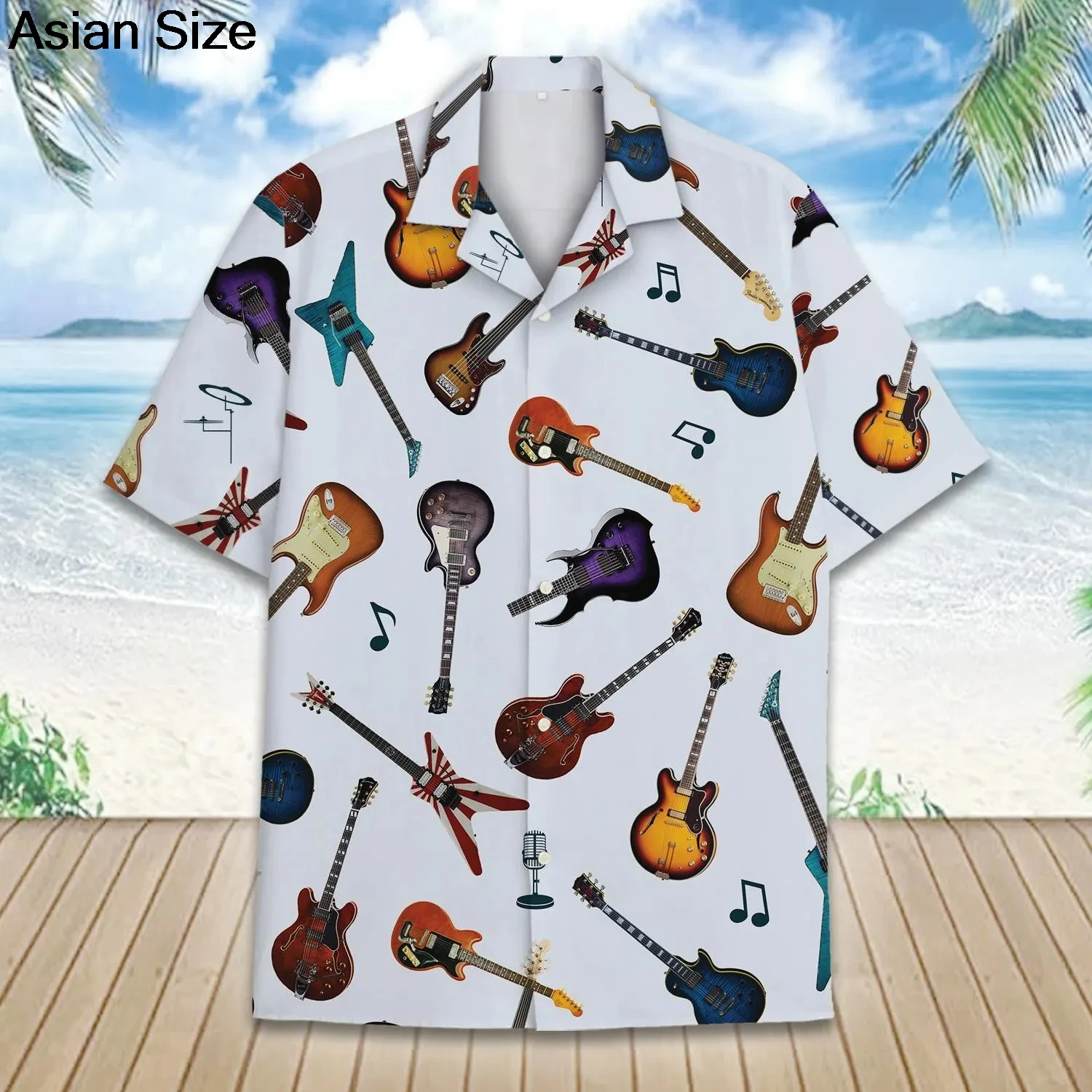 2025 guitarra havaiana camisa  - 3D Printing Guitar avaliação e preço