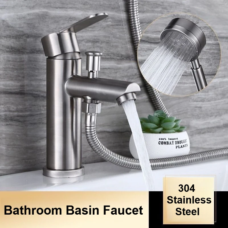 

Multifunctional Bathroom Faucets Hot and Cold Mixer Tap Shower Set Washbasin Dual-Purpose Bath Faucet Bathroom Accessories