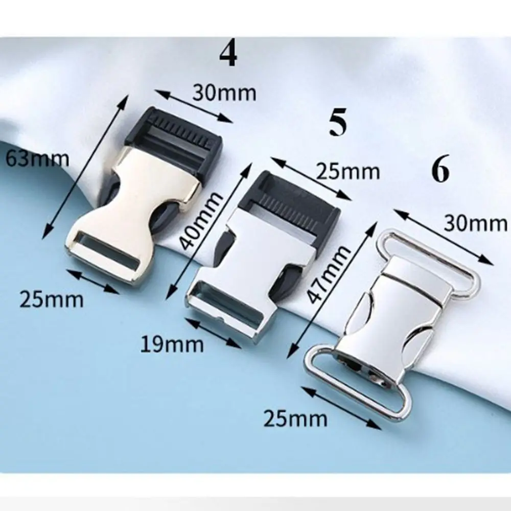 High Quality Zinc Alloy Release Buckles Hardware 13mm/15mm/19mm/20mm/25mm Paracord Bracelet Buckles Bag Lock Outdoor Tool Parts