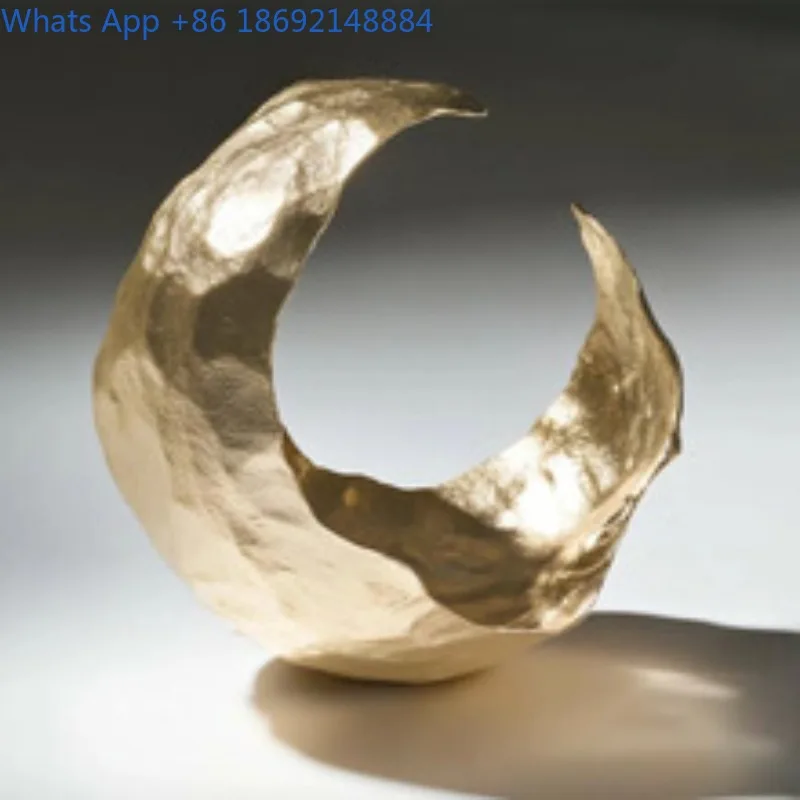 Italian Style Light Luxury Gold-Embossed Female Head Artwork Creative Living Room Wine Cabinet Decoration Resin Craft
