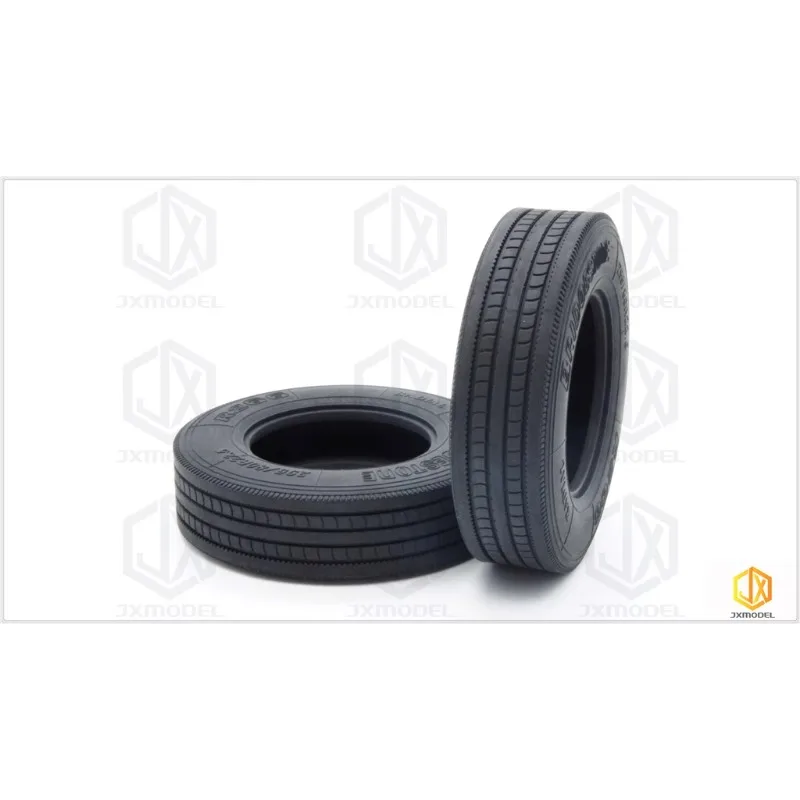 1 Pair Rubber 79mm Tire for 1/14 Tamiya RC Truck Scania BENZ VOLVO MAN Diy Parts