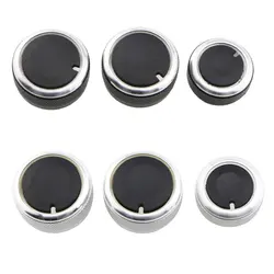 3Pcs Car AC Knob for Volkswagen VW Passat B6 B7 3C Skoda Octavia A5 MK6 Bora Golf 5 Tiguan Touran Air Conditioning Knobs