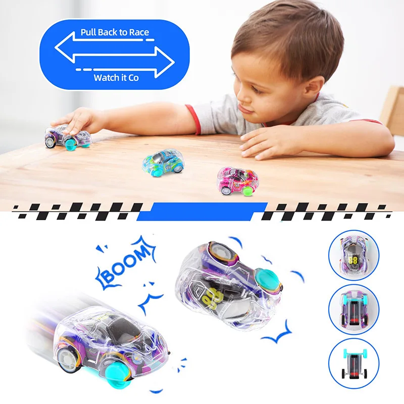 Mini-Rückziehautos-Set für Kinder - Rennfahrzeuge als Partygeschenke, Schatzkiste, Klassenzimmerpreise, Piñata-Füller, Geschenktüten-Bescherung – Detail 5