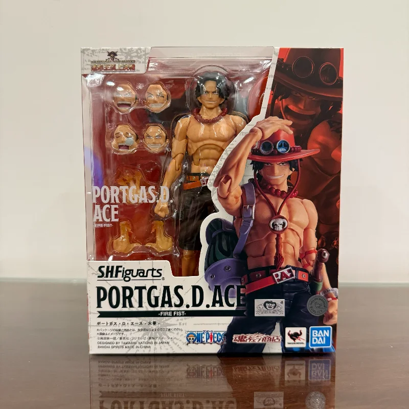 

In Stock, Ships Within 24 Hours. Bandai SHF One Piece Ace Portgas D. Ace Fire Fist Luffy Brother Action Figure Figurine