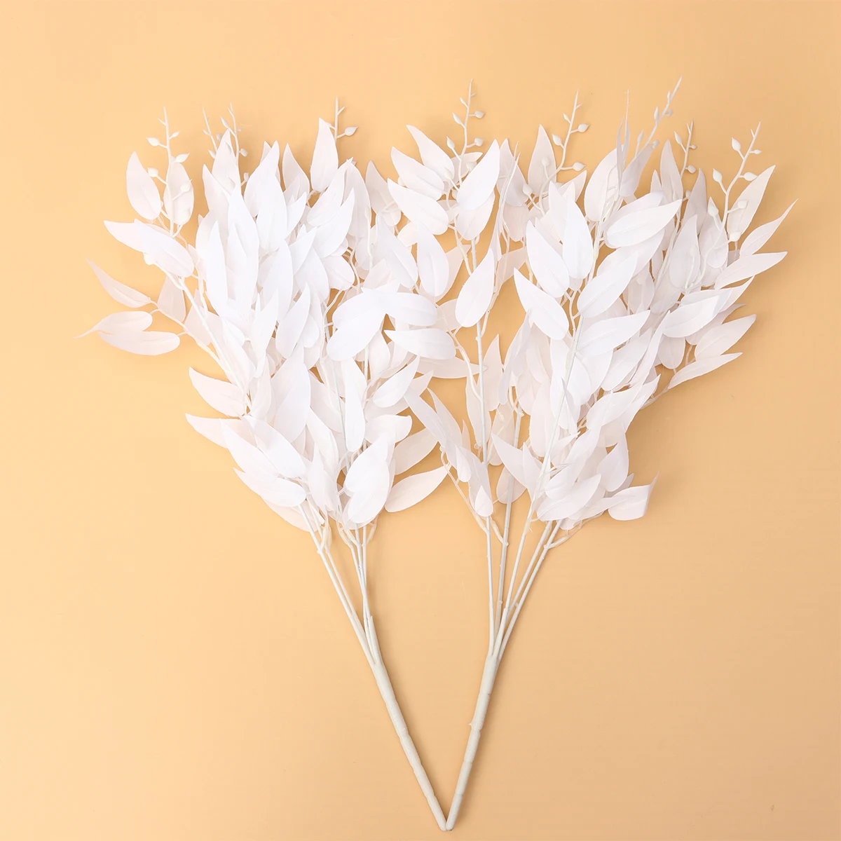 

2 Pcs Fake Flower Willow Leaf Design Artificial Leaves for Decoration Foliage Plant Chic and Faux
