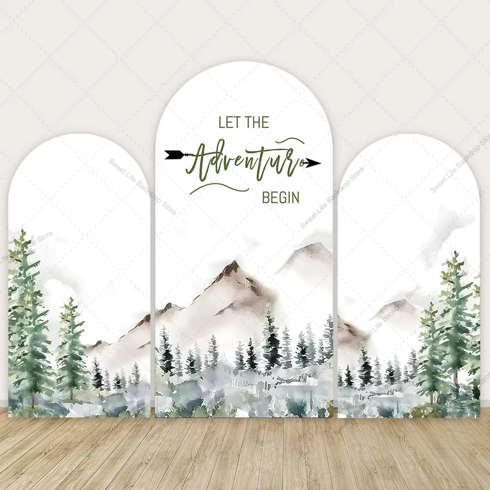 

Лесная лесная арка, фон для детского душа, день рождения, дерево, горная вечеринка, украшение, арка Киара, фон