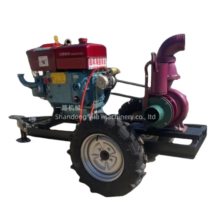 Single cylinder di esel pump 4 inch large flow centrifugal 