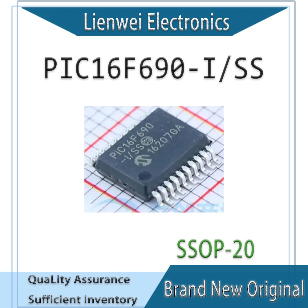 

100% New Original PIC16F690 PIC16F690-I/SS IC MCU Chipset SSOP-20