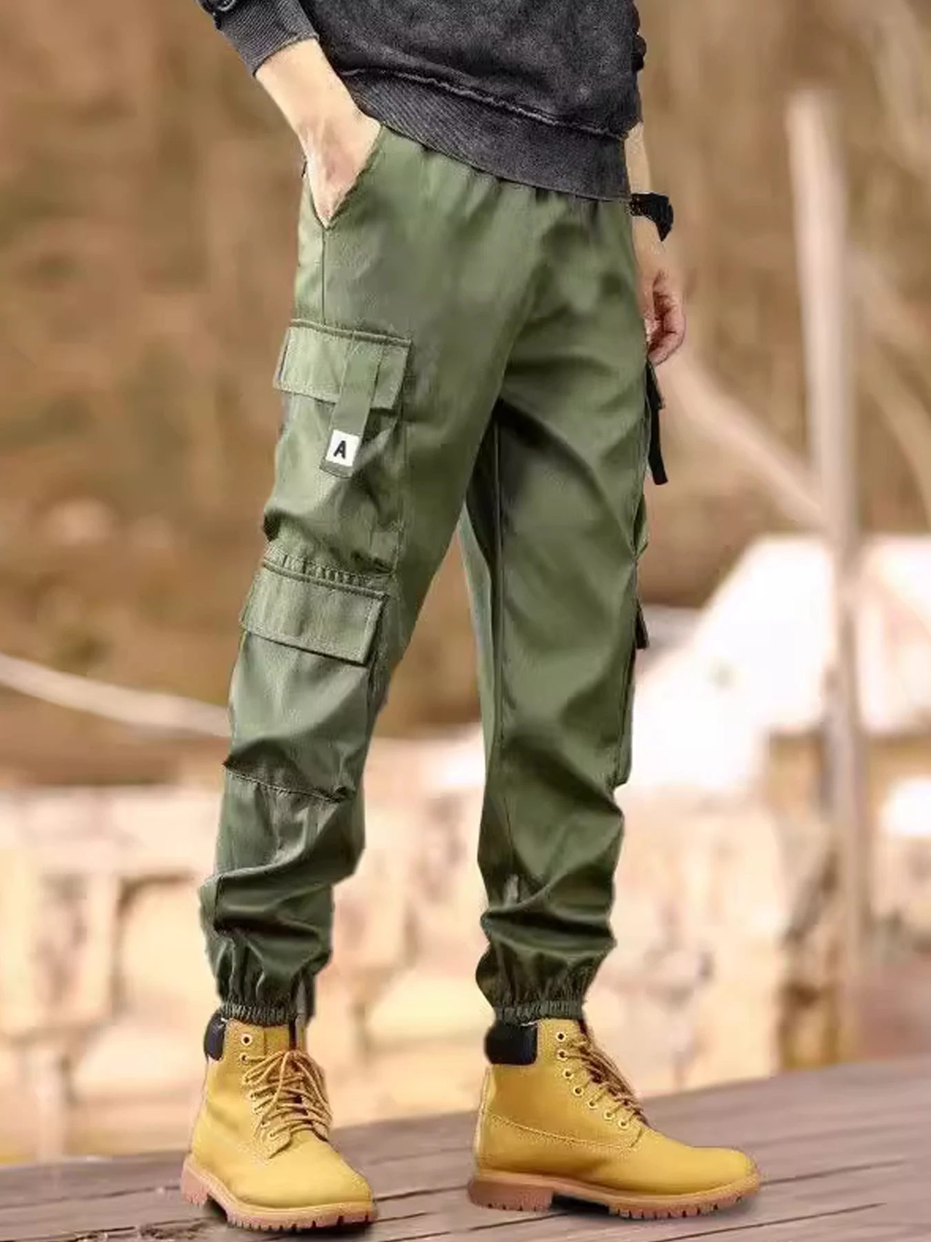 

Outdoor quick drying casual pants, loose oversized straight leg pants, American functional work pants, men's summer 2025