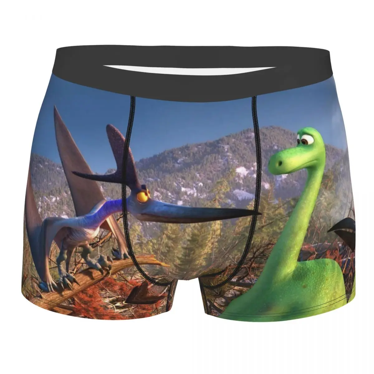 Arlo And Spot Disney The Good Dinosaur Underpants Homme Panties Male Underwear Comfortable Shorts Boxer Briefs