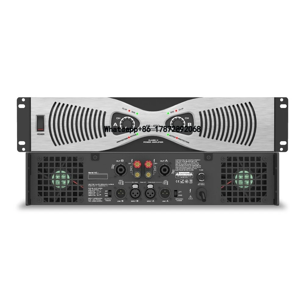Professional Power Amplifier Module with New Design Flat Metal Shell Stereo Audio Output Via XLR High Sensitivity
