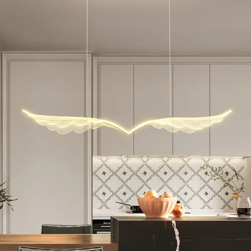 Nordic SANDYHA Creative Gold Angel Wings Chandeliers Modern Art Home Decor Led Lamp for Dining Room Table Study Pendant Lighting