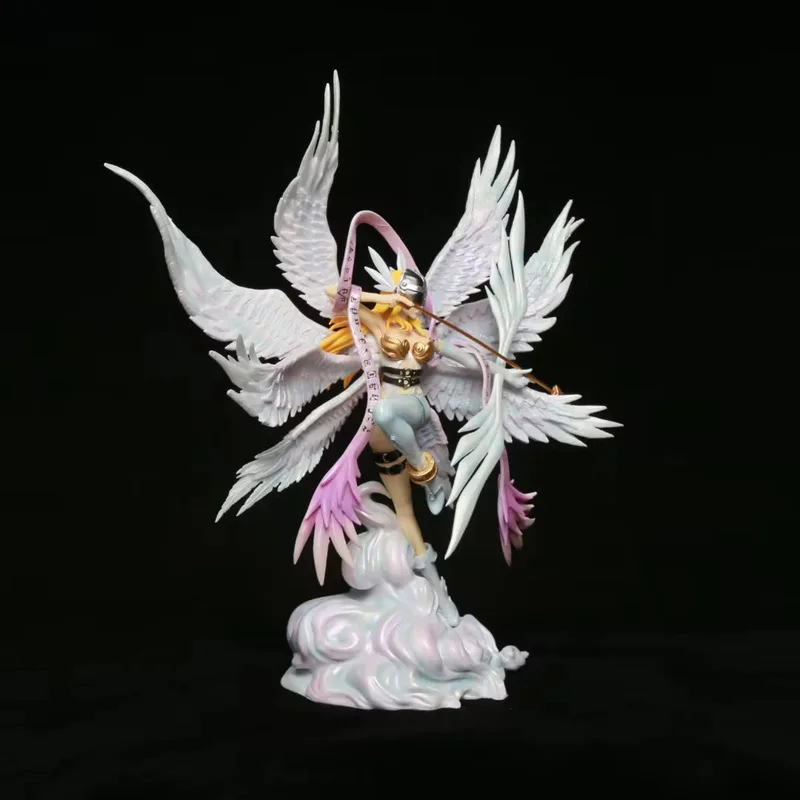 In-Stock 28cm Digimon Adventure Anime Figure Angewomon Yagami Hikari Childhood Goddess Exquisite Desktop Ornaments view 5