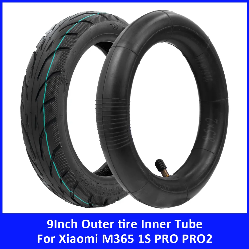 9 Inch Vacuum Tyre with Pneumatic Inner Tube Inflatable Wheel Tire for Xiaomi M365 1S PRO PRO2 Scooter Replacement Accessories