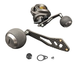 Carbon Fiber Fishing Reel Handle with EVA Knob For Baitcasting Reel Fishing Accessories Sea Fishing Light Weight Reel Handle