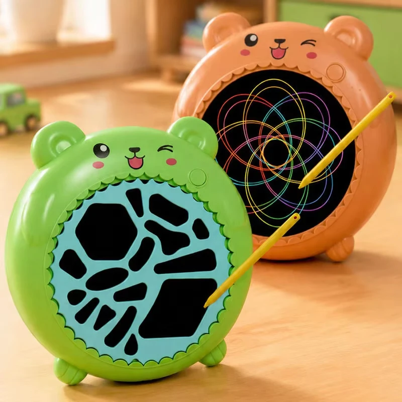 Kid LCD Writing Tablet Drawing Creative Toy Color Screen Erasable Art Doodle Pad Spiral Gear Painting KitPortable TravelToy Gift