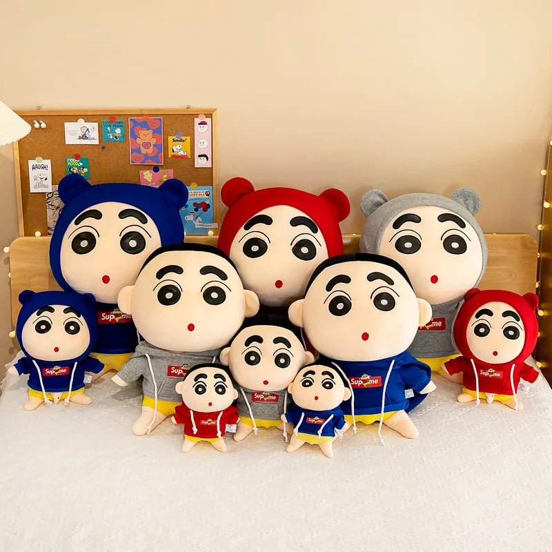 50Cm Crayon Shin-Chan Cartoon cloted peluche bambola Kawaii divertente bambola cuscino per dormire per ragazzi e ragazze regalo di compleanno