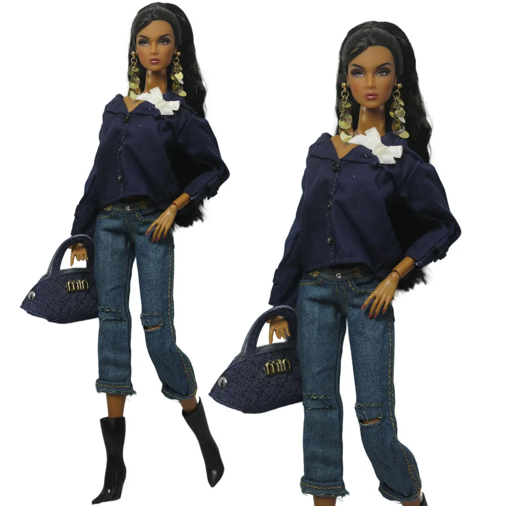 1 Set Puppenkleidung im Maßstab 1:6, Kleid-Outfit für 11,5 Zoll (30 cm) Puppen, viele Stile zur Auswahl, Geschenke für Mädchen, Puppenzubehör # 6 – Detail 3