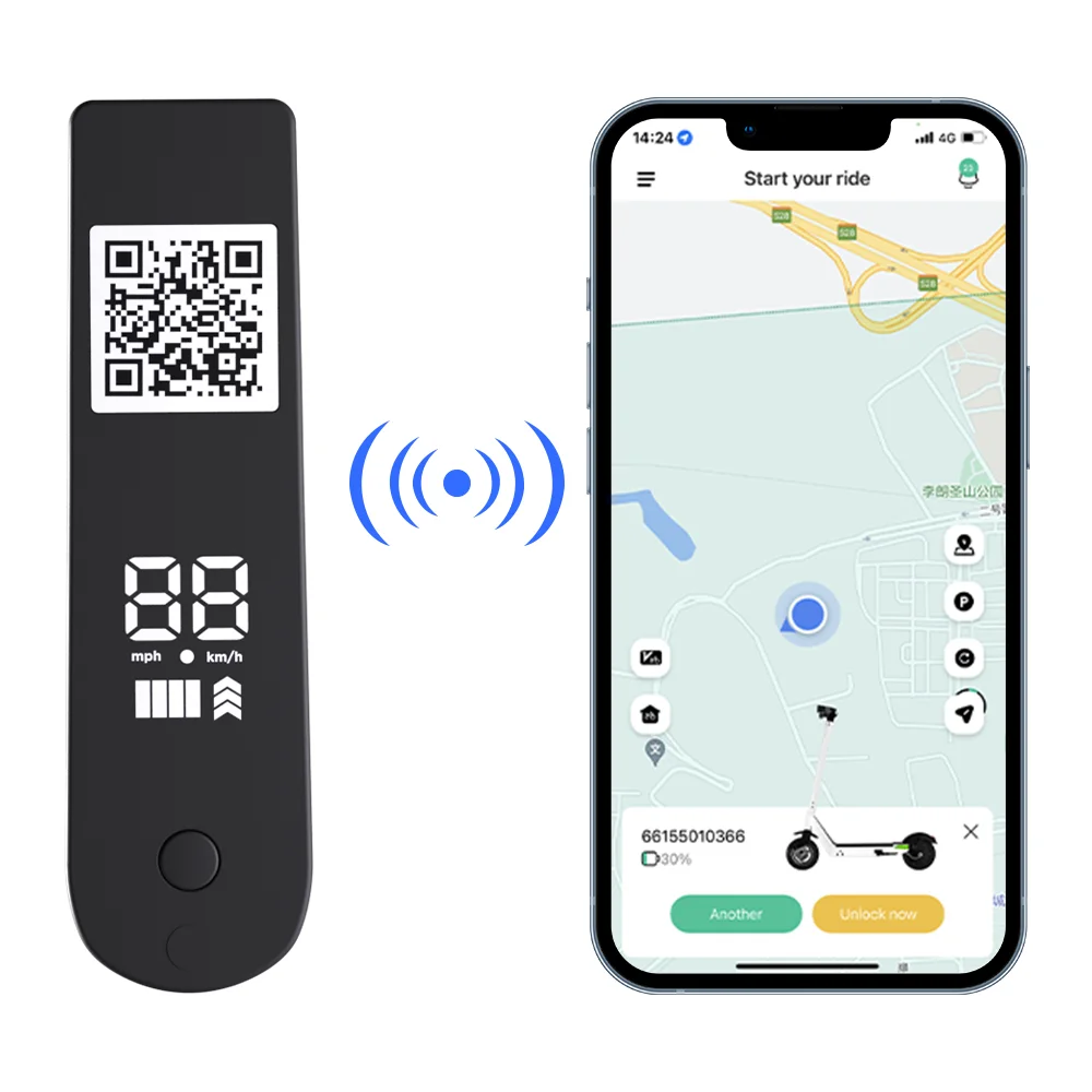 APP GPS Lock Alarm Foldable Rental Public Shared Electric Scooter IOT Device for Rental