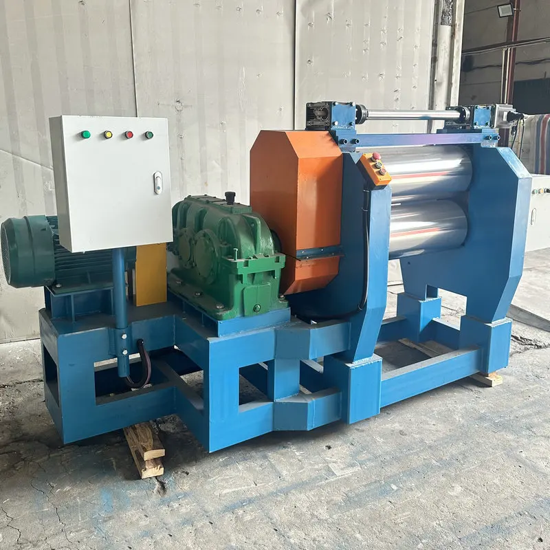 

12 inch automatic calender Two roll PVC sheet extrusion equipment pressing extension calender