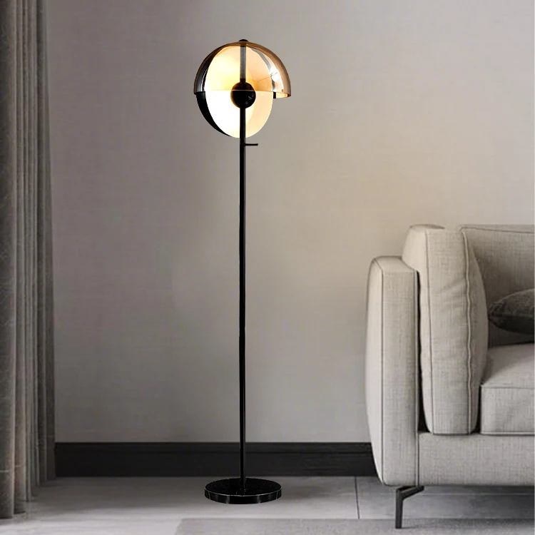 

Modern Nordic Style LED Standing Floor Lamp Luxury Iron Body Chandelier for Living Room Sofa Corner