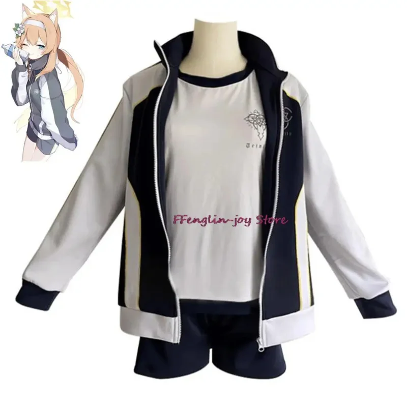 Game Blue Archive Project MX Iochi Mari Hanekawa Hasumi Cosplay Costume Trinity General School Athletic Wear Halloween Anime Set