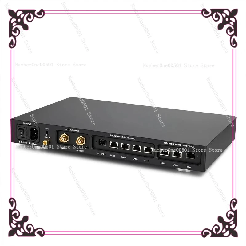 

AS8 Pro Audiophile Ethernet Switch 2.5Gbps/10G Optical Isolation with OCXO Clock for Hi-Fi Systems