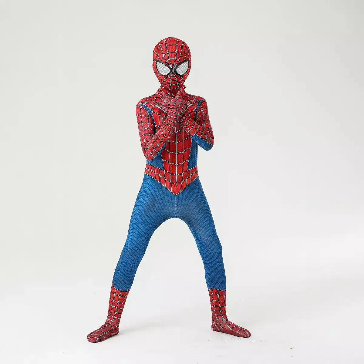 Anime Bambino Raimi Spiderman Costume Supereroe Peter Parker Spider Man Cosplay Zentai Tute Costumi di Halloween Del Partito per I Bambini