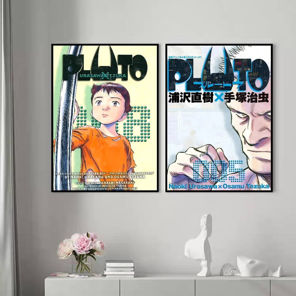 ملصقات لاصقة أنيمي بلوتو ، ملصق ورقة بيضاء ، ديكور غرفة ديي ، بار ومقهى ، غرفة كاواي