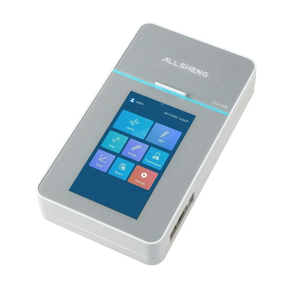 2026/lab 7 inch color touch screen microplate reader 100-240V Dual Channel Fast Detection portable Fluorometer