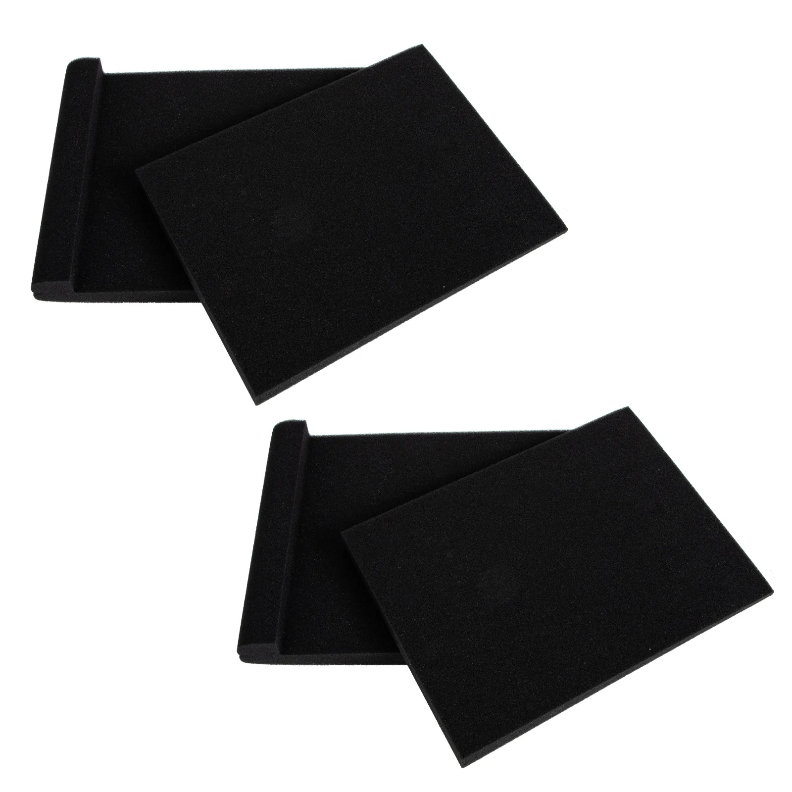 

2pcs Speaker Sponge Sound Deadening Mats Stage Voice Box Shockproof Cushions High-Density Isolation Pads For Studio Monitor