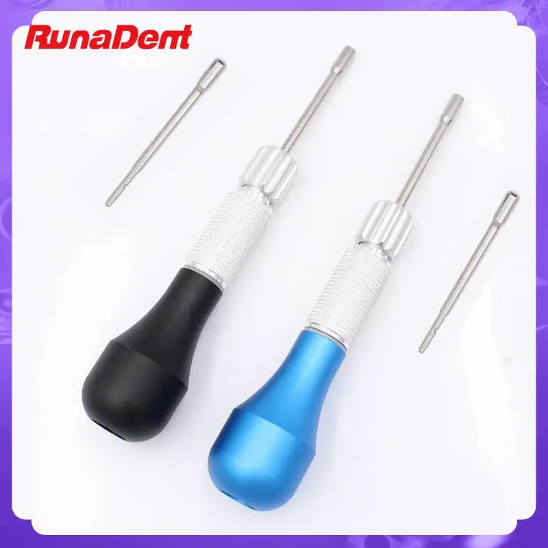 1Pc Dental Anchoring Nail Handle Stainless Steel Screwdriver with Two Tips Orthodontic Mini Implants Micro Driver Screwdriver