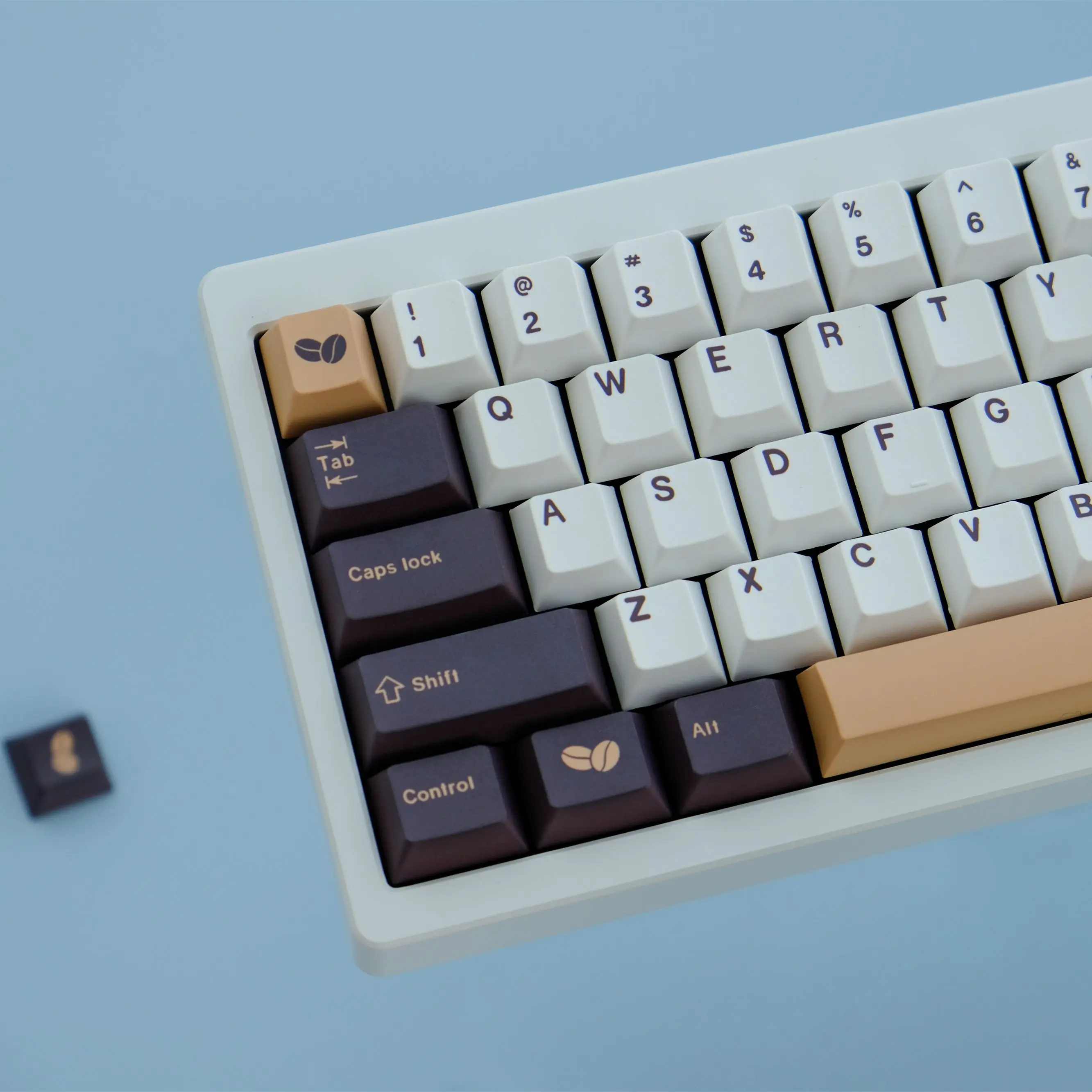 GMK Coffee Keycaps, 134 Keys Keycaps Cherry Profile DYE-SUB Personalized GMK Keycaps For Mechanical Keyboard