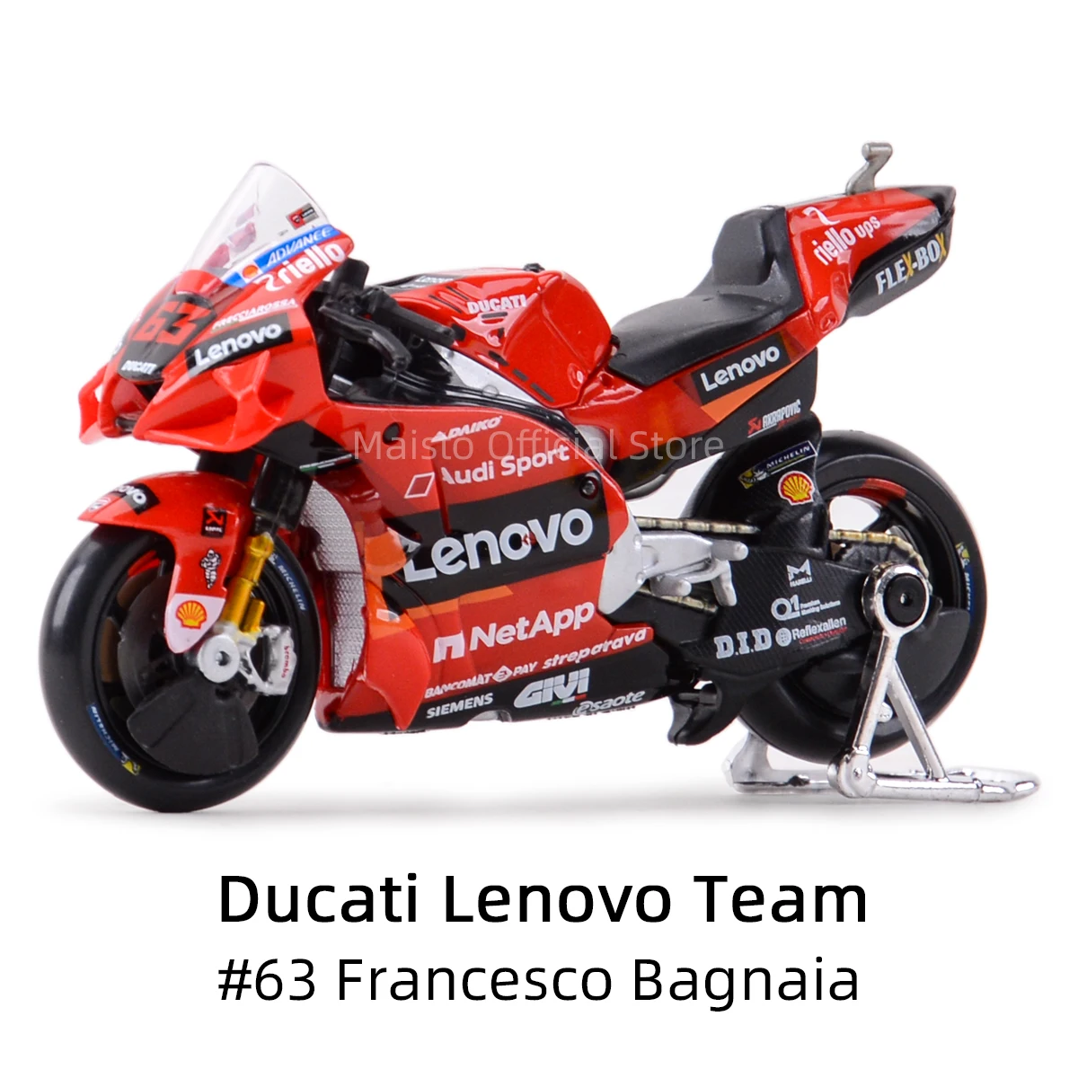 Maisto 1:18 2021 GP Racing Ducati Pramac Racing Die Cast Vehicles Collectible Motorcycle Model Toys