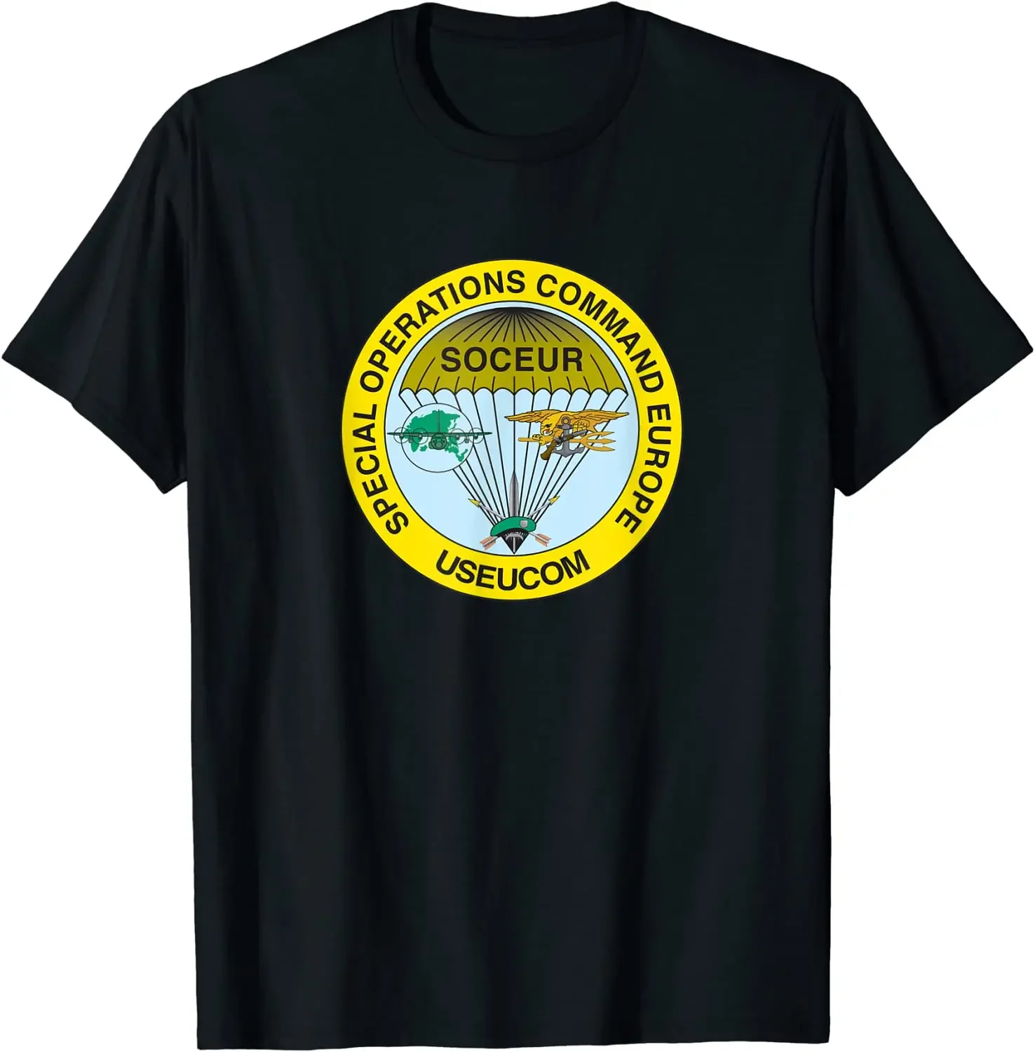 

Special Operations Command Europe SOCEUR Military T-Shirt 100% Cotton O-Neck Short Sleeve Summer Casual Mens T-shirt Size S-3XL