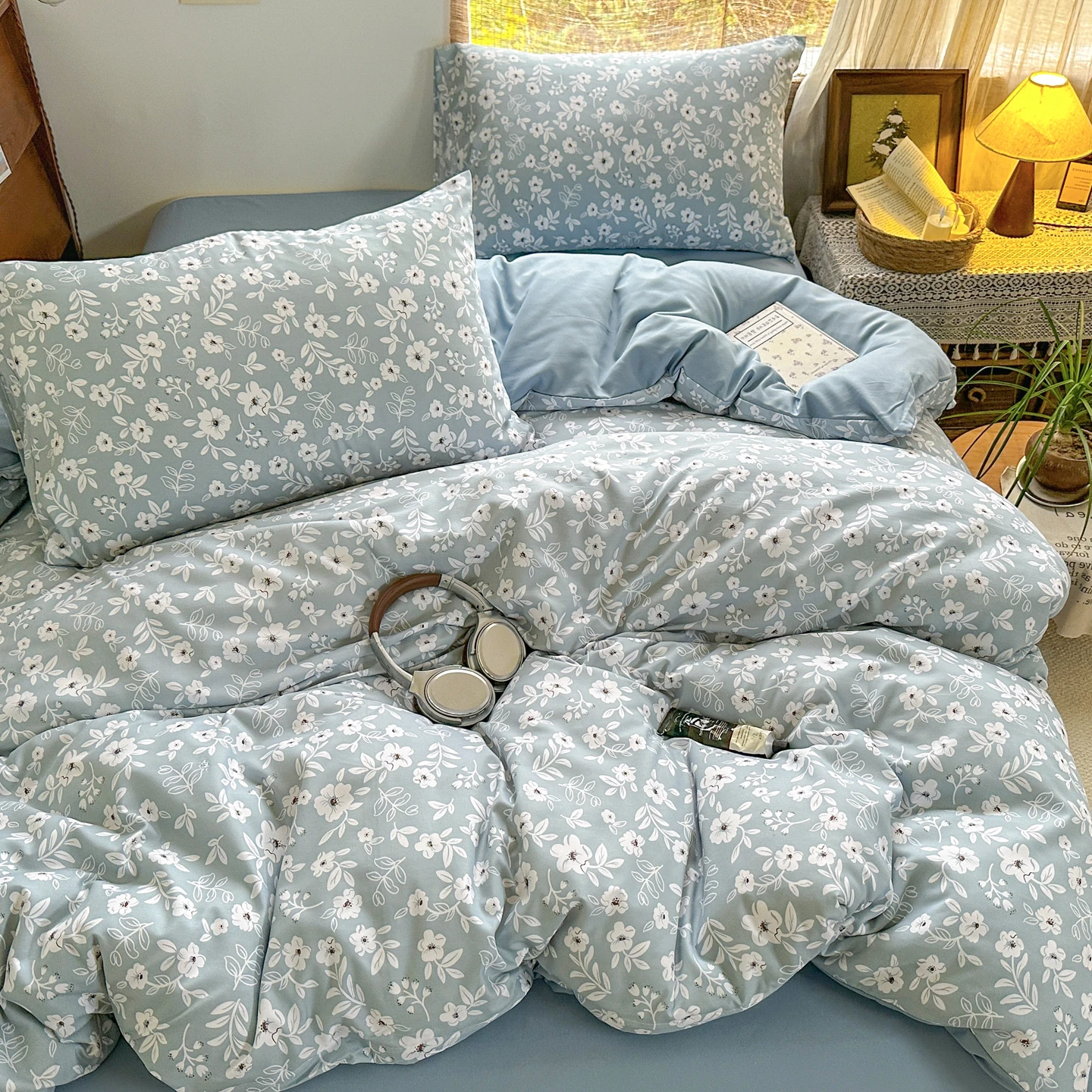 Flower Printed Duvet Cover Floral Comforter Cover housse de couette 220x240 Single/Queen/King Size parure de lit bettwäsche