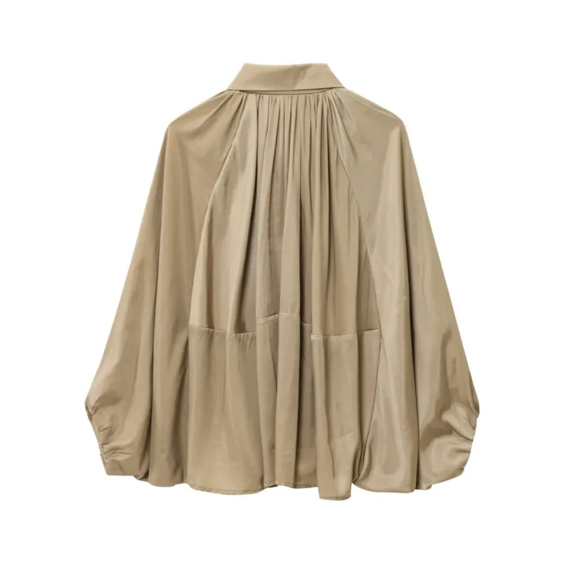 Ruched Bomber Jackets for Women Puffy Oversized Jacket Woman Summer Coats Demi-season Jacket for Women New in Outerwears - view 5