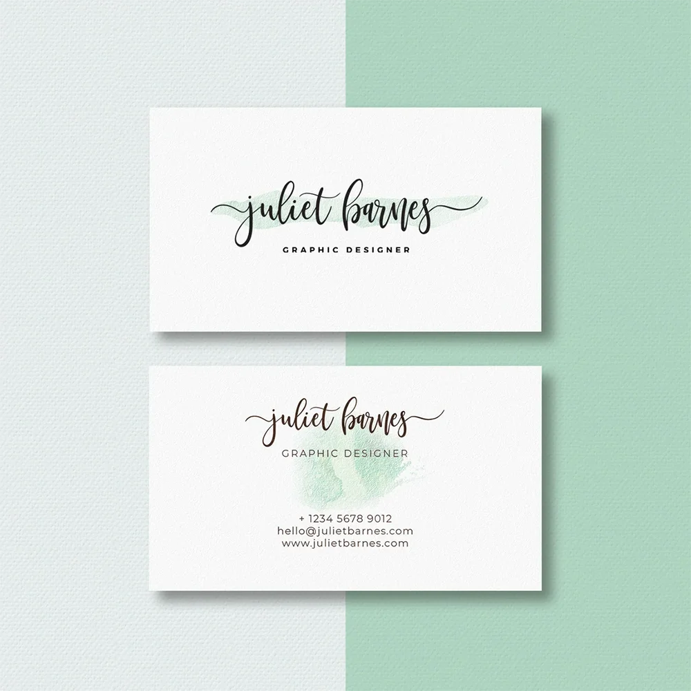 Individuelle Visitenkarten mit personalisiertem Logo, farbige Dankeskarten, Weihnachtsgrußkarten, Hochzeitseinladungen 9x5,4cm, doppelseitig – Detail 13