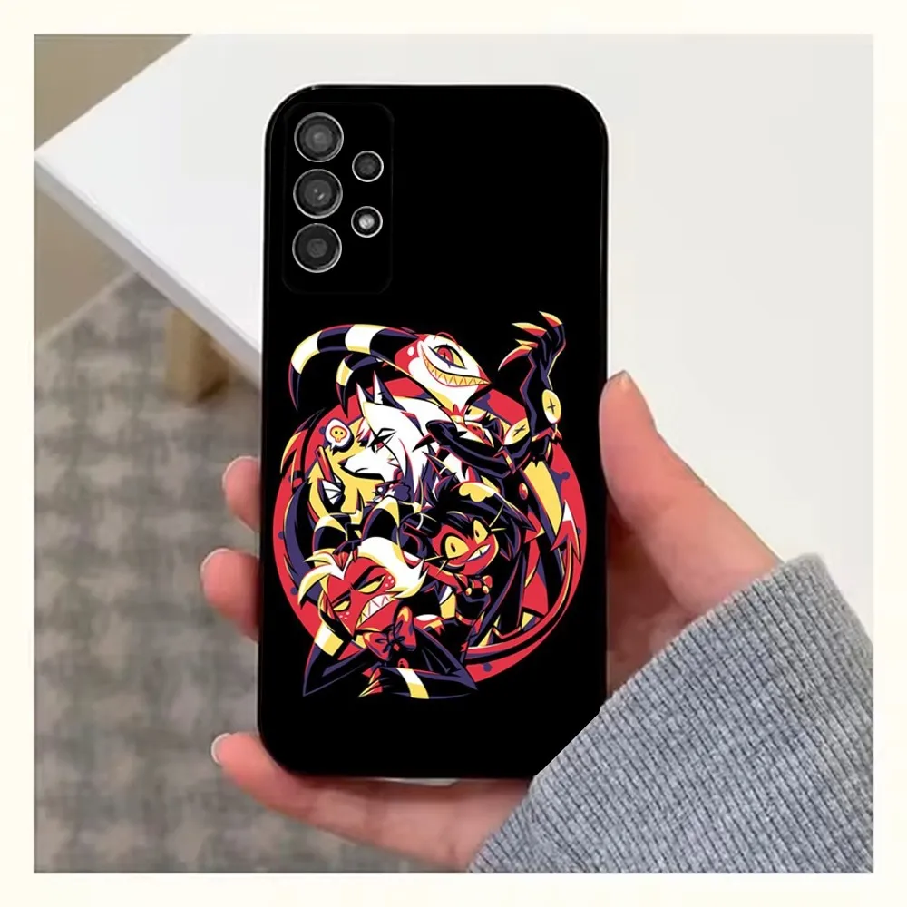 Anime H-Helluva B-Boss Phone Case For Samsung S25,S24,S23,S22,S20,S21,S10,Ultra,Plus,Lite,FE,Soft Silicone Black Cover