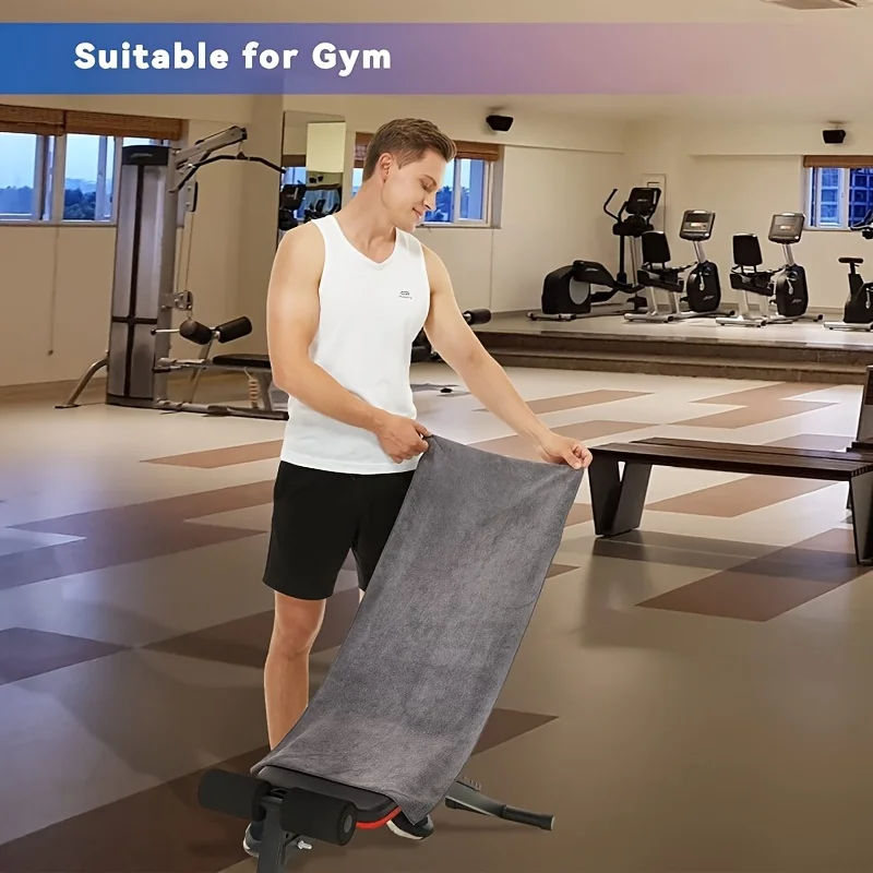 1pcs Microfiber Gym Towel Quick Dry Absorbent, Thick Soft Non Slip for Yoga Mat Cover Fitness Running Sweat Wipe