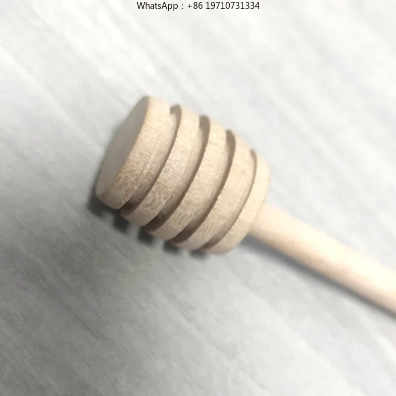 1000 Pieces 8cm Length Honey Dipper 0.6cm Diameter Thin Stick Chinese Cherry Wood Honey Dipper