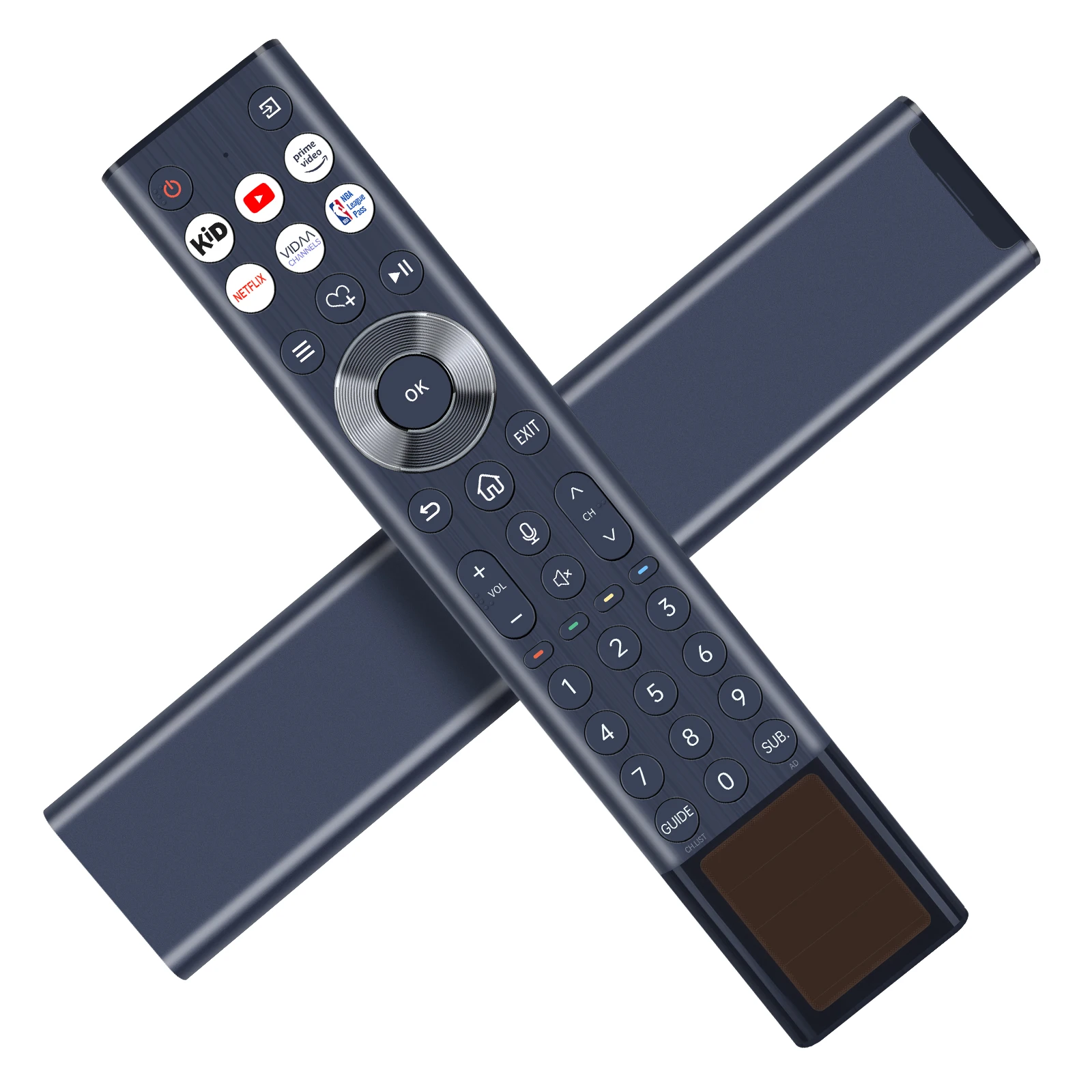 جهاز التحكم عن بعد الصوتي بالطاقة الشمسية ERF6F66H الجديد لتلفزيون Hisense الذكي مع قناة NBA